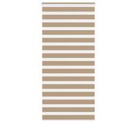 Brown Zebra Window Roller Blinds Day And Night Vision Dual Layer Multiple Sizes