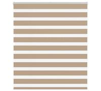 vidaXL Zebra Blind Sand Brown 120x150 cm Fabric Width 115.9 cm Polyester, Brown