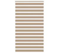 vidaXL Zebra Blind Sand Brown 120x230 cm Fabric Width 115.9 cm Polyester