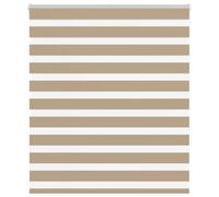 vidaXL Zebra Blind Sand Brown 125x150 cm Fabric Width 120.9 cm Polyester, Brown