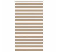 vidaXL Zebra Blind Sand Brown 125x200 cm Fabric Width 120.9 cm Polyester, Brown