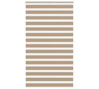 vidaXL Zebra Blind Sand Brown 130x230 cm Fabric Width 125.9 cm Polyester