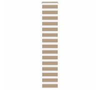 vidaXL Zebra Blind Sand Brown 45x230 cm Fabric Width 40.9 cm Polyester