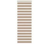 Brown Zebra Window Roller Blinds Day And Night Vision Dual Layer Multiple Sizes