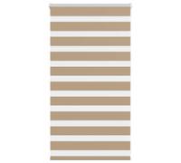 vidaXL Zebra Blind Sand Brown 80x100 cm Fabric Width 75.9 cm Polyester, Brown