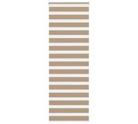 Brown Zebra Window Roller Blinds Day And Night Vision Dual Layer Multiple Sizes