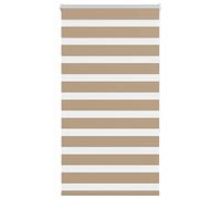 Brown Zebra Window Roller Blinds Day And Night Vision Dual Layer Multiple Sizes