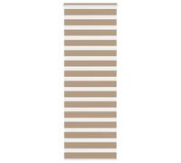vidaXL Zebra Blind Sand Brown 85x230 cm Fabric Width 80.9 cm Polyester