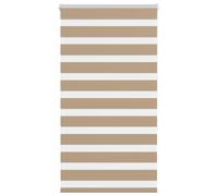 Brown Zebra Window Roller Blinds Day And Night Vision Dual Layer Multiple Sizes
