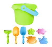 Sand Bucket And Shovels Set - Kid Beach Toys | Lightweight Design Sandbox Castle Construction Kit | And Starfish Molds Sands Shovel | Travel Beachs Toyss | Sandss Toy For Kids Boys Girl
