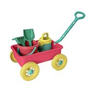 Sand Castle Building Kit, 8-Piece Bright Color Sand Toys with Trolley, Interactive Outdoor Playset for Seaside, Beach, Camping, Family Fun