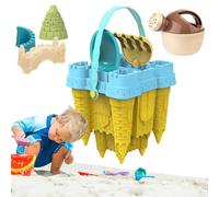 Sand Castle Kit - Fun Outdoor Sand Toys, Durable Mesh Bag Organizer, Complete Beach Play Set, Engaging Construction Kit | Perfect for Holiday Beach Trips, Summer Activities, Children’s Game