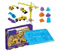 Sand Construction Kit, Space Engineering Vehicle Toy, Construction Truck Toy, for Boys Girls Preschoolers Indoor Outdoor Birthday Classroom Daycare Center Playroom Backyard