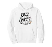 Sand Dollar Hoarder Overflowing Shelf Illustrated Humor Pullover Hoodie