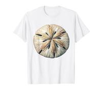 Sand Dollar Seashell Value Graphic T-Shirt, Men, White, S