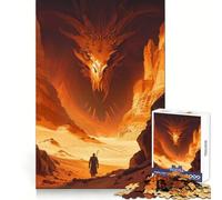 Sand Dragon Gate Puzzle for Teenagers 1000 Pieces Smart Reason Toy Stress Release Sharp Edge Birthday Gift (50x75cm)