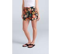 'Sand-Dune' Lightweight Elasticated Waist Soft Casual Printed Shorts Animal Black 20