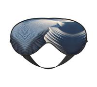 Sand Dune Ripples Print Satin Sleep Mask & Eye Mask | Deep Dream Sleep Masks for Women & Men | Soft Sleeping Eye Mask to Nourish Skin
