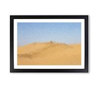 Sand Dunes in Southern California in Abstract Framed Print | A2 Black Framed Wall Art | Ready to Hang | Abstract Fantasy Picture | Living Room Bedroom Lounge Office