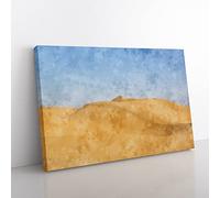 Sand Dunes In Southern California Painting Modern Art Canvas Wall Art Print Ready to Hang, Framed Picture for Living Room Bedroom Home Office Décor, 76x50 cm (30x20 Inch)