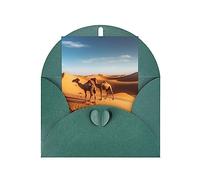 Sand Dunes in The Sahara Desert Greeting Cards, Holiday Greeting Card Unique Envelopes for DIY Cards Wedding Birthday Invitations