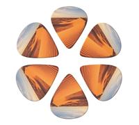 Sand Dunes in The Sahara Desert Print Guitar Picks 6 Pack With Organizer Storage Bag 0.46 0.71 0.96mm Guitar Plectrums Guitars Accessories For Bass Electric Acoustic Guitars