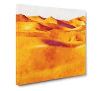 Sand Dunes Of Iran Canvas Print | Gallery Wrapped 30mm Frame Wall Art | 14x14 inches | Ready to Hang | Modern Picture | Living Room Bedroom Lounge Office