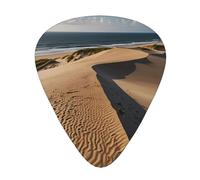 Sand dunes on the coast Prints Guitar Picks - 12-Piece Set with 3 Different Thicknesses, Suitable for Electric and Acoustic Guitars