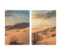 Sand Dunes Passport Holder for Women Men PU Leather Passport Travel Wallet with Multiple Pockets