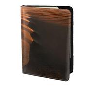 Sand Dunes Print Stylish Men Women 5.5 Inch Passport Travel Document Wallet For Secure Storag, Black, One Size
