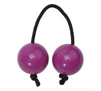 Sand Eggs Asalato African Shakers Rhythm Fingertip Ball Percussion Instrument, 5cm Diameter, Assorted Colors (Black, White, Yellow,(PURPLE)