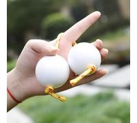 Sand Eggs Asalato Percussion Instrument for Authentic African Music Experience (White)
