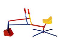 Sand Excavator Seat 126,5cm x 35,5cm x 58,5cm Tipping Bucket 360 ° Radius Up To 40kg Metal Sandpit Sand Toy Sandpit