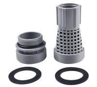 Sand Filter Connector and Gasket Kit for Intex Pools 4K8001, Supports Connection from 40mm Hose to 1 1/2 Inch Filter Ports for Sandra and SolarPRO
