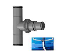 Sand Filter System Hose Connector 38 mm and 32 mm, Pool Hose 38/32 mm, Connector for Filter Pumps for Intex Bestway Coleman, Pool Hose Adapter (3-Way Valve)