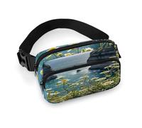 Sand Flower Plant Waist Bag for Men Women Belt Bag Hip Pack with Zipper Full Printed Fanny Pack with Adjustable Strap