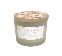 Sand + Fog Scented Candle - Amber & Fig - Additional Scents and Sizes - 100% Cotton Lead-Free Wick - Luxury Air Freshening Jar Candles - Perfect Home Decor - 12oz