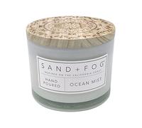 Sand + Fog Scented Candle - Ocean Mist - Additional Scents and Sizes - 100% Cotton Lead-Free Wick - Luxury Air Freshening Jar Candles - Perfect Home Decor - 12oz