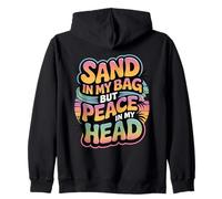 Sand In My Bag But Peace In My Head - Relaxing Zip Hoodie