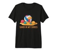 Sand in My Shoes Beach Volleyball Summer Premium T-Shirt