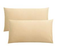 Sand - King Pillowcases Set of 2 Long Staple 100% Egyptian Cotton 1000 Thread Count Pillowcases Comfy Sleeping Sateen Weave Hotel Bed Pillow Covers