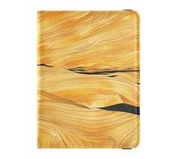 Sand Landscape Art Prints Leather Passport Holder Cover Wallet Passport Wallet Badge ID Vaccine Card Holder Wallet Lightweight, Sand landscape art prints, One Size