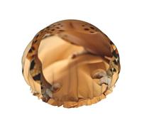 Sand Leopard Gecko print Bath cap Large bath cap Fit for all lengths of hair Protects hair bath cap Reusable