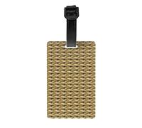 Sand Leopard Gecko Print Fashionable PVC Luggage Tag Trendy Suitcase ID Holder Stylish Travel Accessory for Everyone