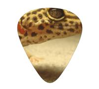 Sand Leopard Gecko Print Guitar Picks,12 Pack Guitar Plectrums Thin, For Bass Electric Acoustic Guitars Ukulele
