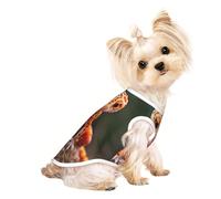 Sand Leopard Gecko Print Pet T-Shirt, Sleeveless Pullover Vest For Small Puppy Kitten Indoor Outdoor Wear