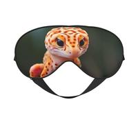 Sand Leopard Gecko Print Stylish Eye Mask Lightweight Travel Yoga Nap Meditation Camping Work Relaxation