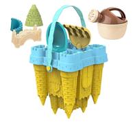 Sand Mold Set for Beach Toys - Creative Building Toys, Outdoor Beach Molds | Durable Design, Easy to Carry, Convenient Mesh Bag Included, A