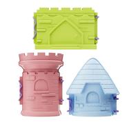 Sand Molds - Beach Sand Toys Playset, 3 Pieces Interactive Castle Molds, Kids Fun | Perfect Outdoor Games Set For Boys Girls Summer Vacation Travel Birthday Party Activities