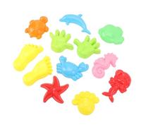 Sand Moulds Set for Kids, Creative Beach Toys Set with Storage Bag, Safe and Eco-Friendly Sand Molding Tools, Multiple Different Shapes, Suitable for Beach Outdoor Play